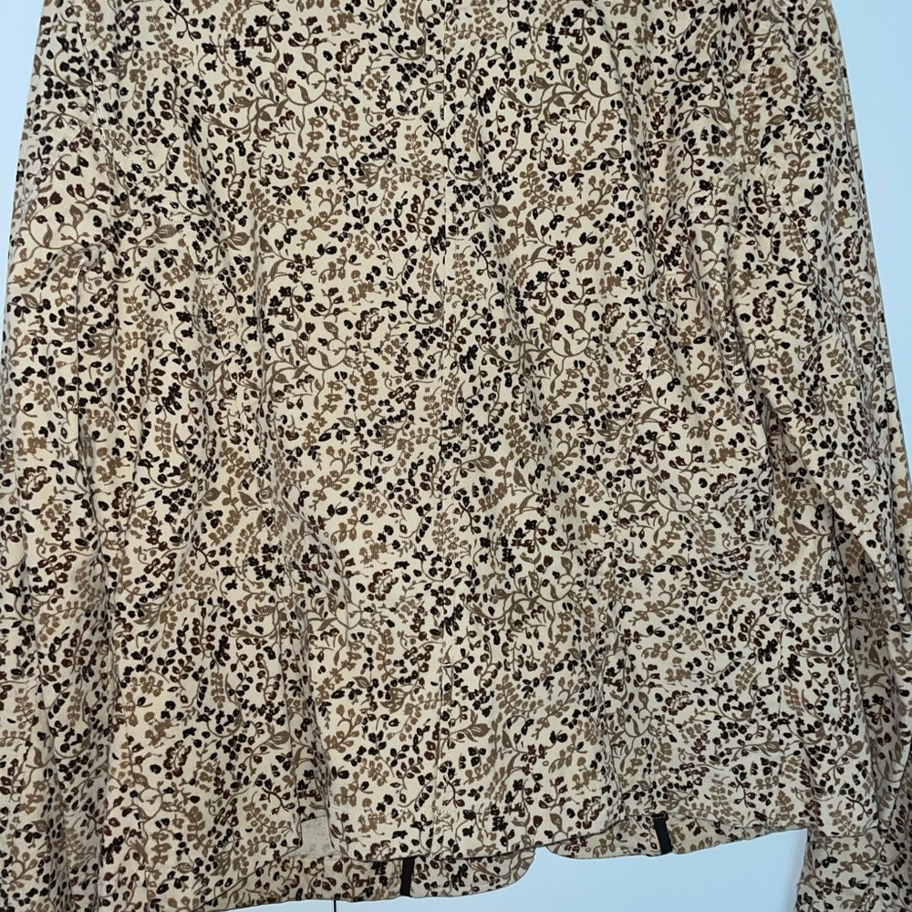 Sigrid Olsen Printed Corduroy Blazer Size 12 - image 4